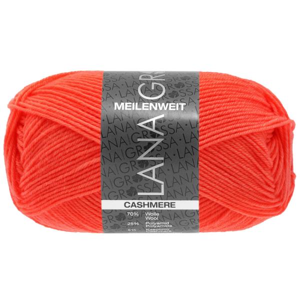 Ein Knäuel Meilenweit 50 Cashmere in Farbe 67 Leuchtendorange